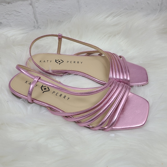Katy Metallic Strappy Perry Sandals - Picture 4 of 9